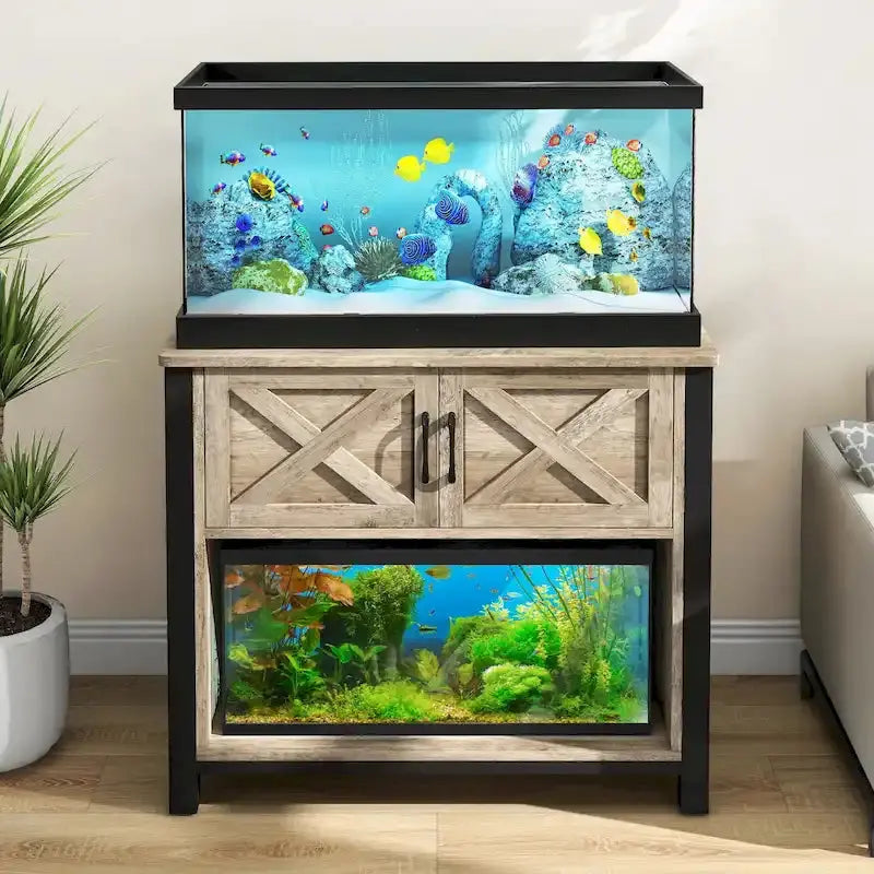 Moasis Aquarium Stand for 4050 Gallon Tanks  Fish Tank Cabinet with Built-in Power Outlets