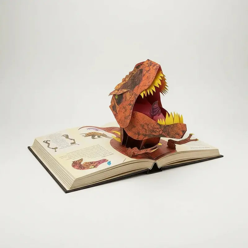 Jurassic Pop-Up: 3D Illustrated Dinosaur Book  Interactive Fold-Out Prehistoric Scene Collection