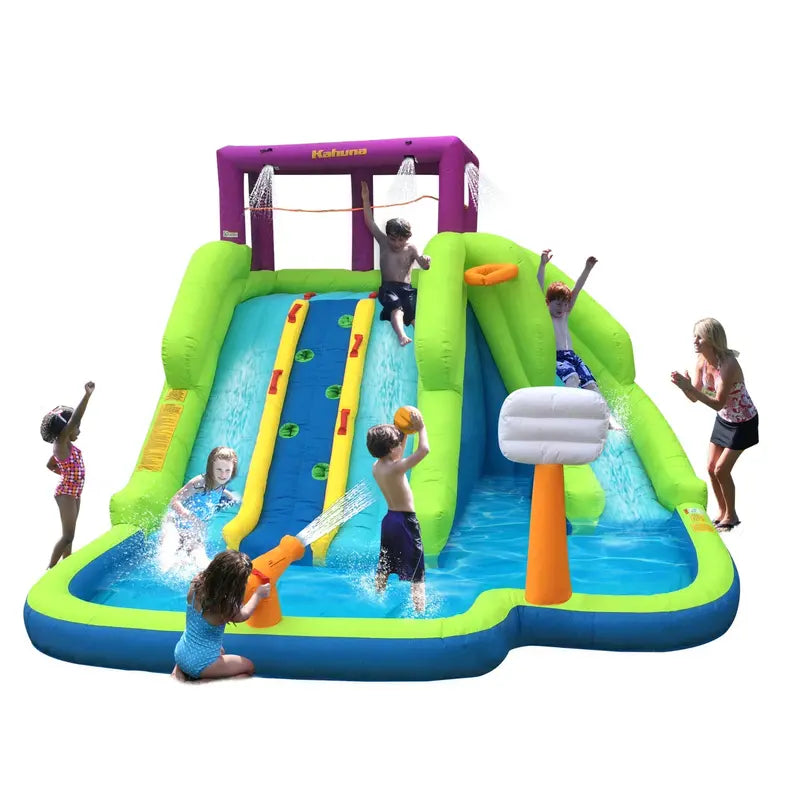 Magic Time  Triple Blast Inflatable Play Center with Water Slides