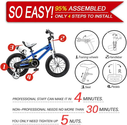 Royalbaby Freestyle BMX Bike  Youth Boys’ & Girls’ All-Terrain Bicycle