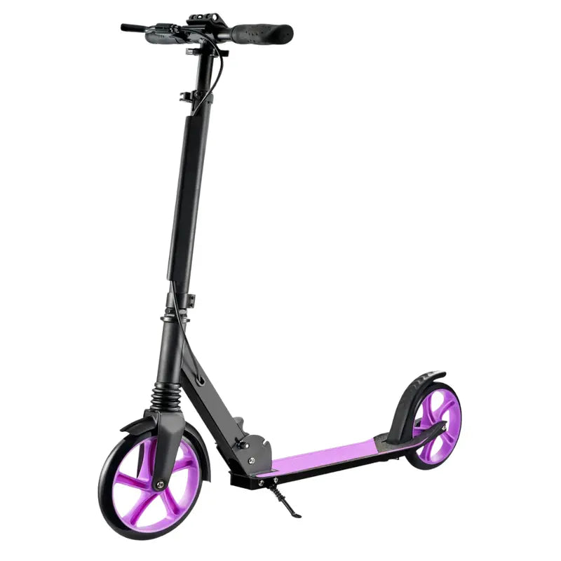 Kid-Sized Adjustable Aluminum Folding Scooter with Safety Brake System