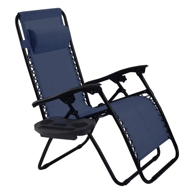 Zero Gravity Folding Lounge Chair  Reclining Ergonomic Patio Lounger