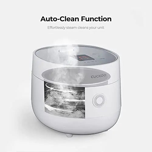 CUCKOO 6-Cup Micom Rice Cooker with Nonstick Inner Pot and Smart Cooking Technology — White Finish