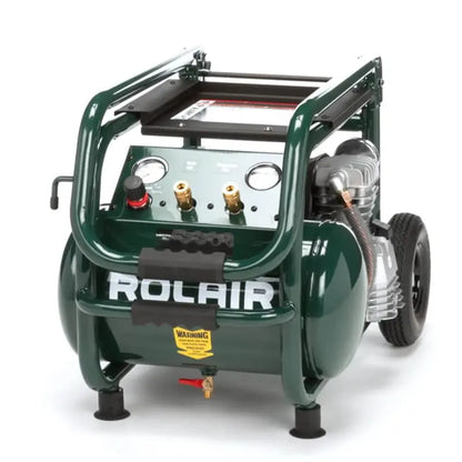 5.3-Gallon Portable Electric Tire Inflator & Air Compressor  Wheeled 120 PSI Unit for Automotive and Workshop Use