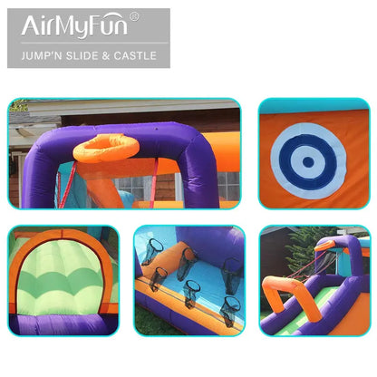 AirMyFun Inflatable Outdoor Bounce House  Full-Size Jumping Bouncer for Backyard Play