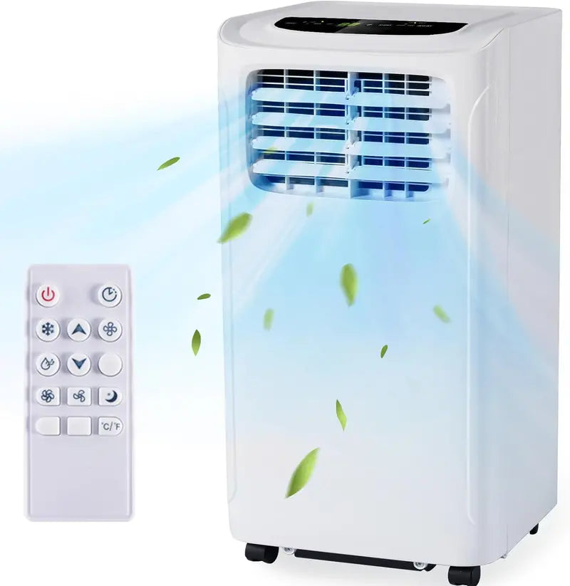 Portable Air Conditioner 4-IN-1 Unit with Dehumidifier, Fan & 24H Timer, Cools 300 Sq.ft, Includes Window Venting Kit