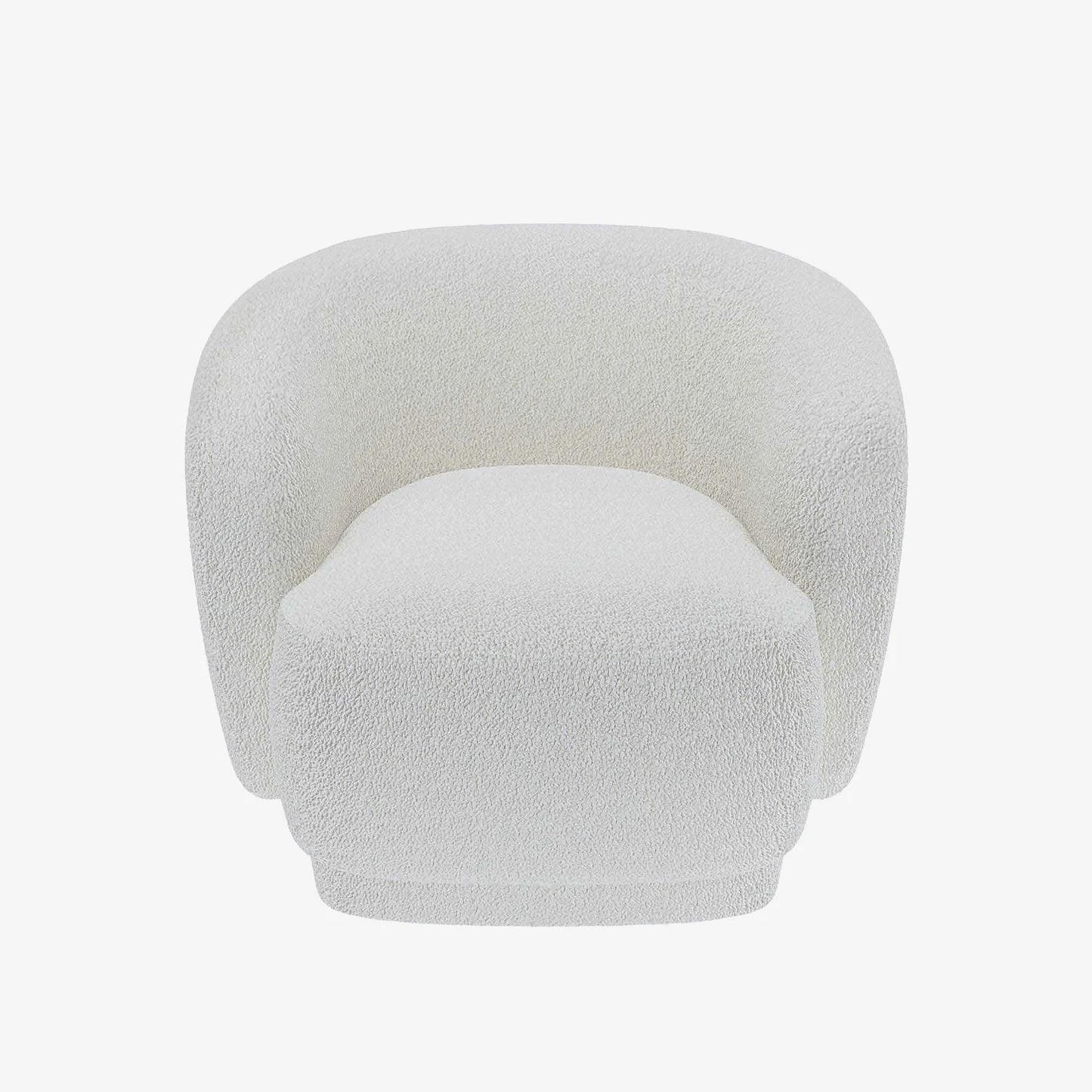 Fauteuil bouclette blanc Victoria