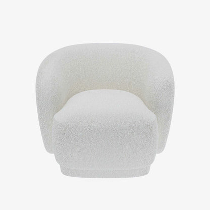 Fauteuil bouclette blanc Victoria