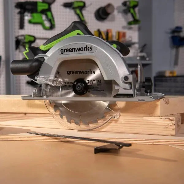 24V 7-1/4-Inch Cordless Circular Saw  Lightweight & High-Torque