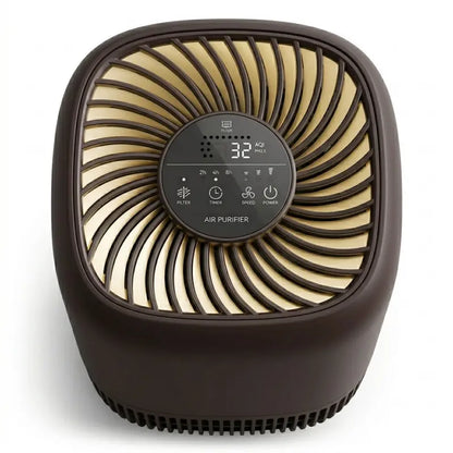 Compact 360° Intake Air Purifier  HEPA Filtration, Timer, 3 Fan Speeds