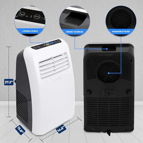 SereneLife 3-in-1 Portable AC Unit  Air Conditioner, Dehumidifier, and Fan for Medium Rooms