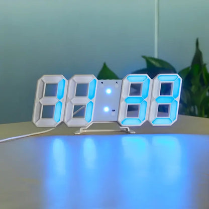 Large-Display Digital Wall Clock  Bright LED Readability