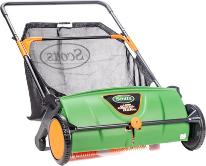 26-Inch Push Lawn Sweeper with 3.6-Gallon Dust Collection Bag