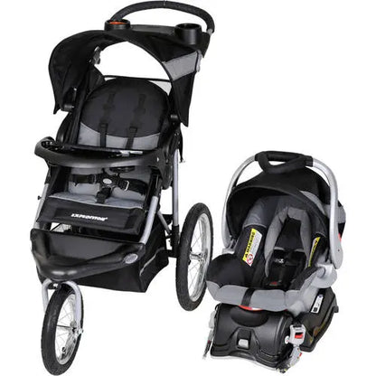 Baby Trend Expedition Travel System Stroller with Car Seat, All-Terrain Tires, Millennium White