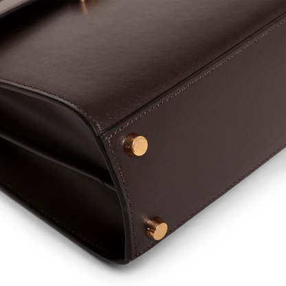 Capucine - Cuir Box Chocolat
