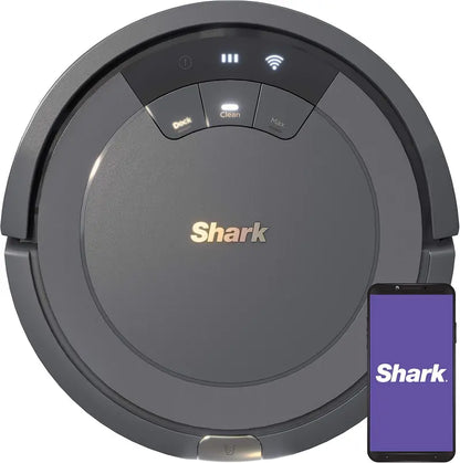 Cool Grey Voice-Controlled Robot Vacuum  Matrix Clean Mapping, 60-Day Self-Empty Base & All-Surface Cleaning Performance