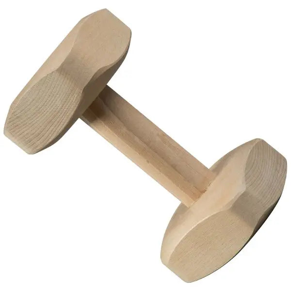 GAPPAY Wooden Dumbbell 1kg  Solid Beech Wood, WUSV Approved for IPO, SCH, IGP Training