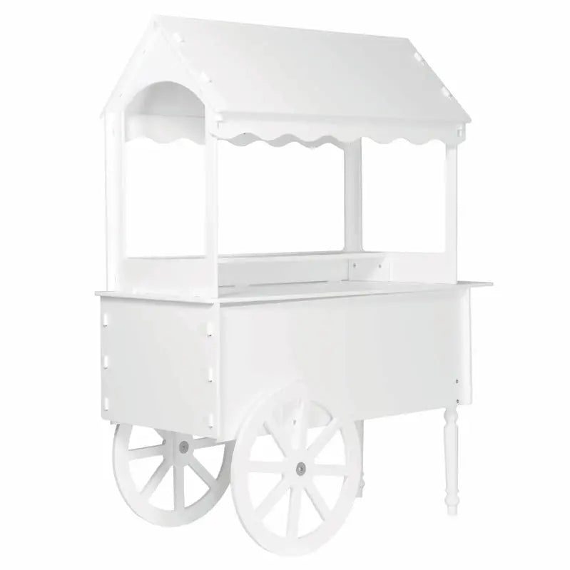 Wooden Rolling Candy Cart for Birthday & Wedding Parties  Decorative Dessert Display Stand with Wheels