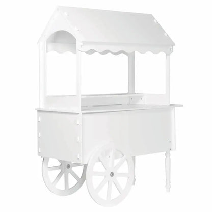 Wooden Rolling Candy Cart for Birthday & Wedding Parties  Decorative Dessert Display Stand with Wheels