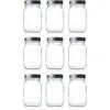 Seacoast Regular Mouth Mason Jars with Steel Lids and Bands, 16-Ounces  (Set Of  9 Pieces)