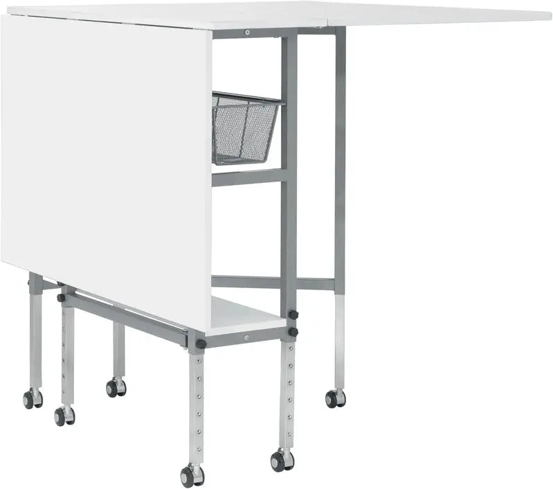 Sew Ready Hobby Cutting Table  58.75¡å ¡Á 36.5¡å, White/Silver Finish