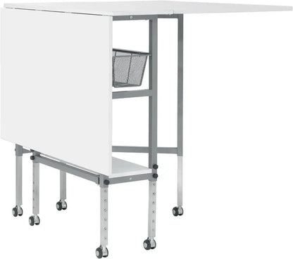 Sew Ready Hobby Cutting Table  58.75¡å ¡Á 36.5¡å, White/Silver Finish