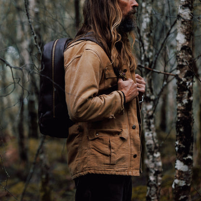 Leather Backpack - Brown