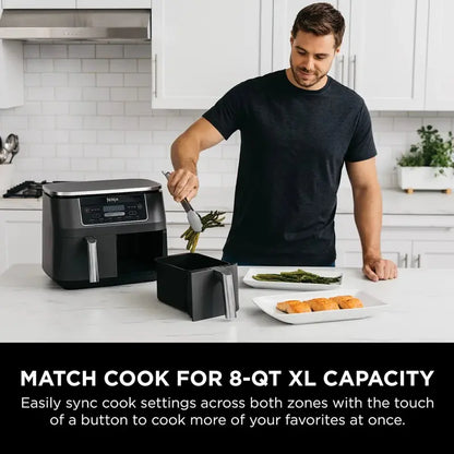 Ninja Foodi DualZone 8-Quart 2-Basket Air Fryer  6-Cooking-Function System