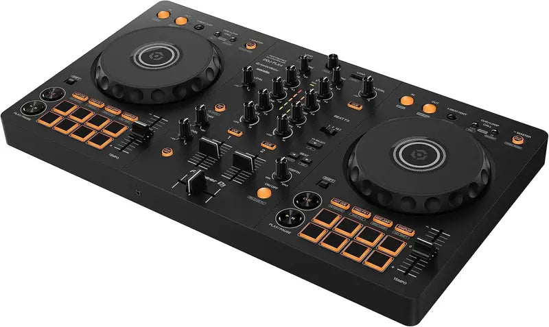 Pioneer DJ DDJ-FLX4 2-Deck USB Controller  Compact Serato-Compatible DJ Setup in Graphite Finish