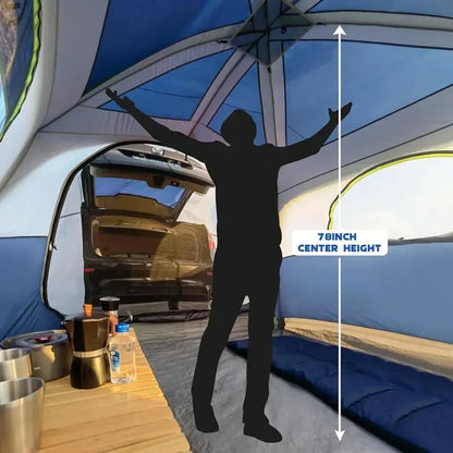 6-Person SUV Tailgate Tent with Rainfly  Quick-Setup Camping Shelter for Vehicle-Based Adventures