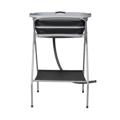 Collapsible Portable Dog Bath Tub with Integrated Drain Hose and Quick-Setup Aluminum Frame