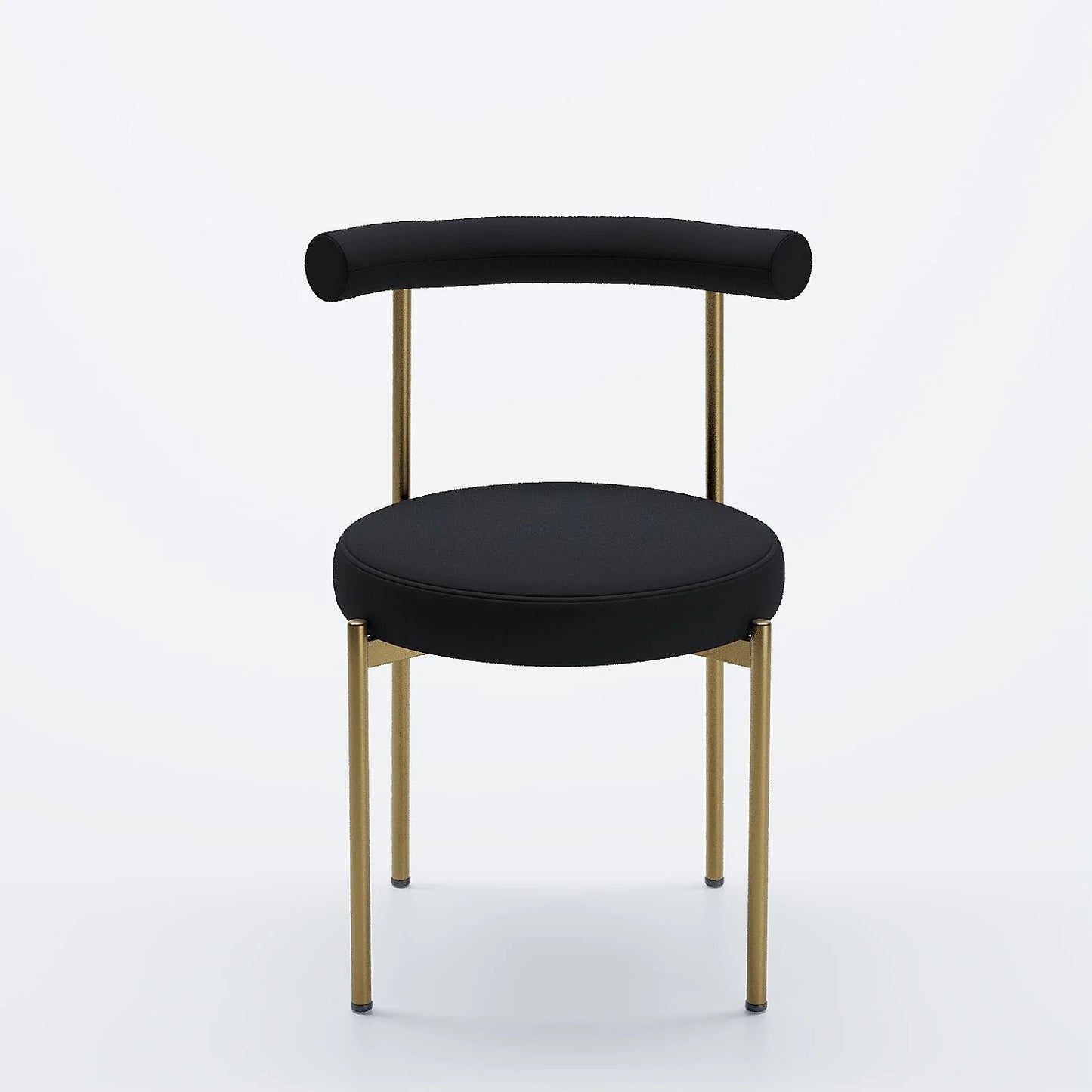 Lot de 2 chaises de table velours noir