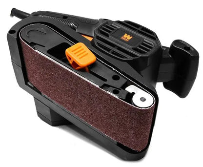 6.3-Amp 120V Corded Belt Sander with Integrated Dust Collection