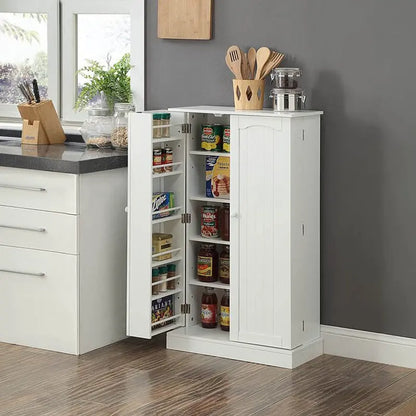 Homefort 41  Kitchen Pantry, Farmhouse Pantry Cabinet, Storage Cabinet
