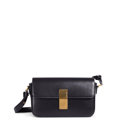 Monceau Baguette - Cuir Box Noir