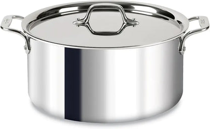 All-Clad D3 Stainless Steel 8-Quart Stockpot with Lid  Induction-Compatible & Oven-Safe