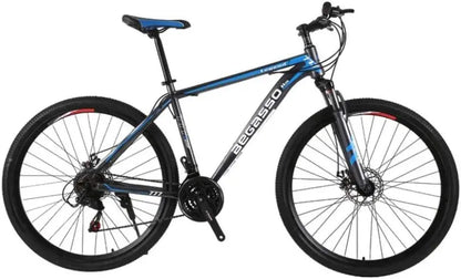 21-Speed Men’s Hardtail Mountain Bike  29-Inch All-Terrain Dual Disc Brake Bike with Front Suspension