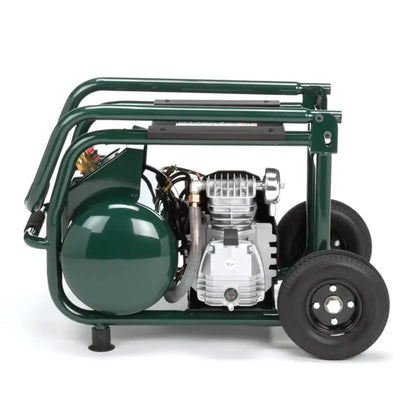 5.3-Gallon Portable Electric Tire Inflator & Air Compressor  Wheeled 120 PSI Unit for Automotive and Workshop Use