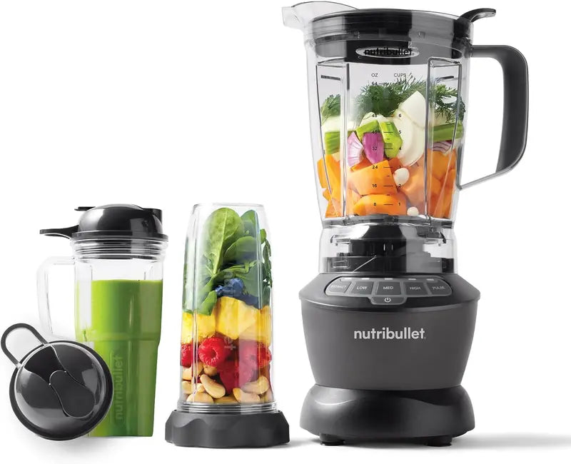 nutribullet Full-Size Blender Combo NBF50500  1200W Powerhouse in Dark Gray