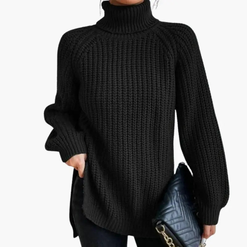 Women’s Oversized Loose-Fit Turtleneck Sweater