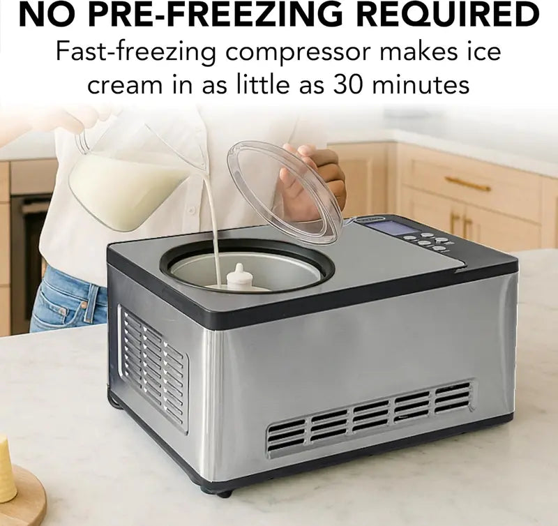 Whynter ICR-300SS Compressor-Powered Rolled Ice Cream Maker  0.5-Quart Stainless Steel Unit