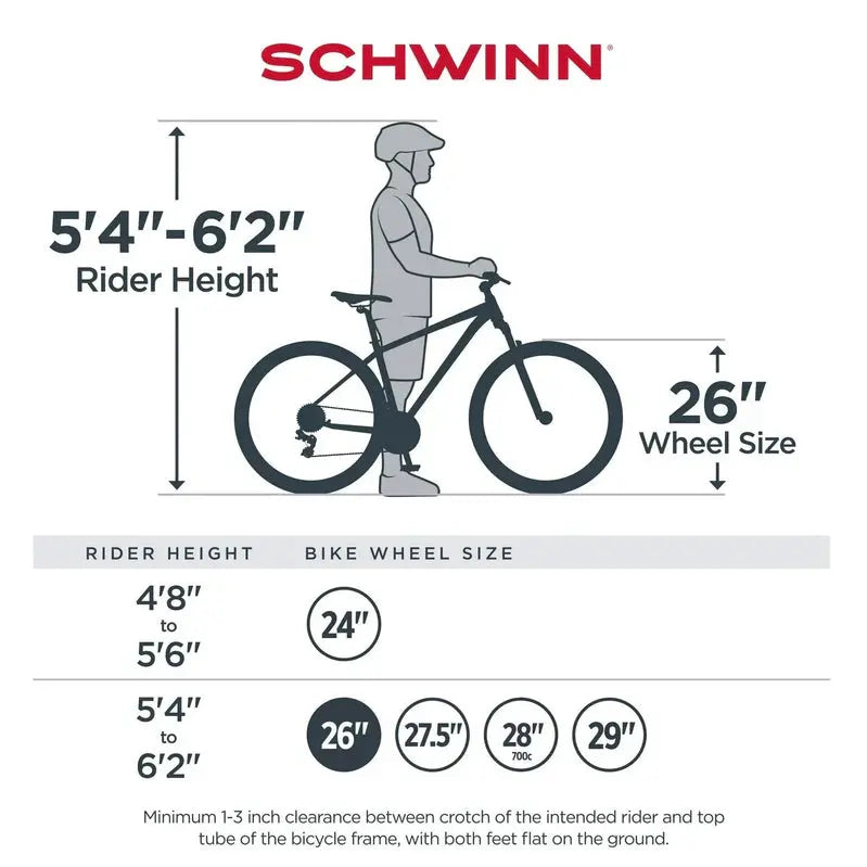 Schwinn Sidewinder Men’s 26-Inch 21-Speed Mountain Bike  Black