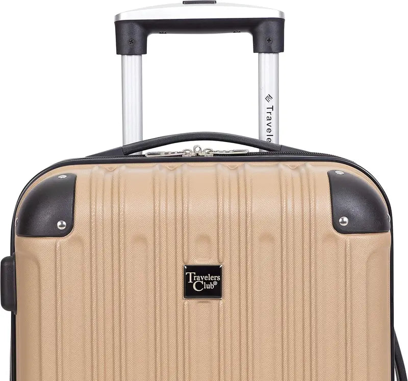 Coolife Lilac Hardside Luggage Set  4-Piece Expandable Spinner Suitcase Collection