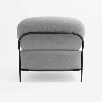 Fauteuil en tissu gris foncé