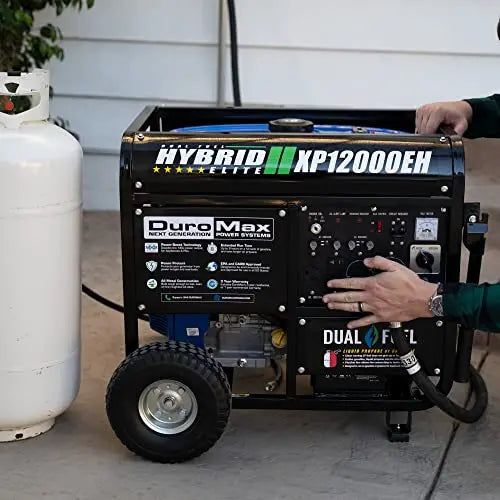 XP12000EH Dual-Fuel Generator  12,000W Output, 457cc EPA/CARB-Compliant Engine