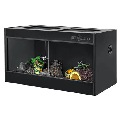 REPTIZOO 40-Gallon PVC Reptile Terrarium  36¡å x 18¡å x 18¡å Enclosure with Sliding Glass Front Door