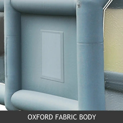 BrandX Inflatable Spray Booth 26x15x10FT  Portable Car Workstation with Dual Blowers, Durable Oxford Fabric, UV & Flame Resistant
