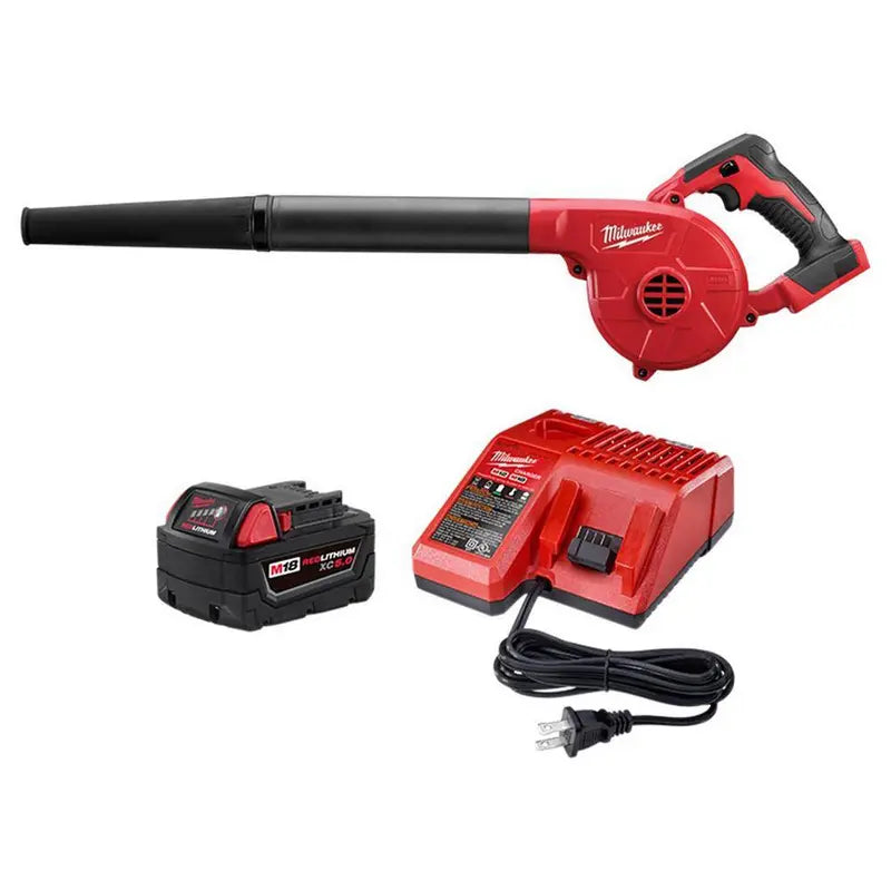 M18 18V Lithium-Ion Cordless Compact Blower  5.0Ah Battery & Charger Included