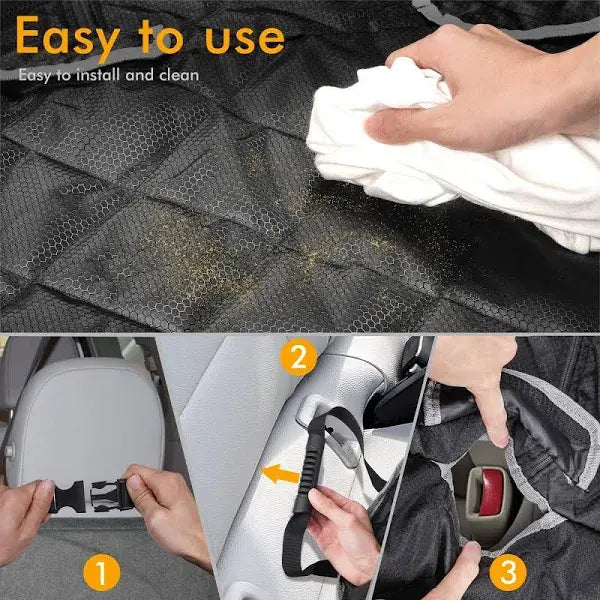 Bronzeman Heavy-Duty Waterproof Car Seat Cover  Nonslip, Durable, & Seat Belt Compatible