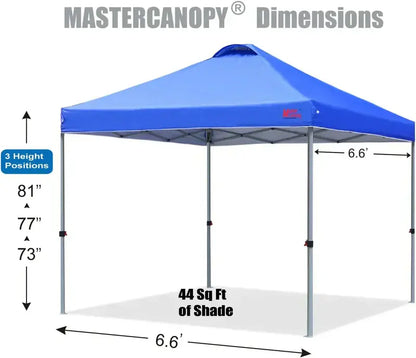 10×10 Black Pop-Up Canopy Tent  Durable Instant Shelter with Roller Bag for Transport